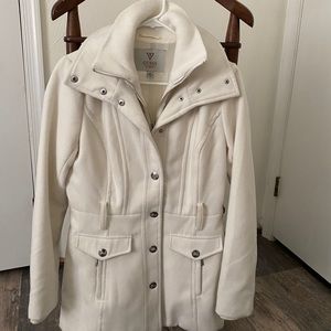White Guess Peacoat